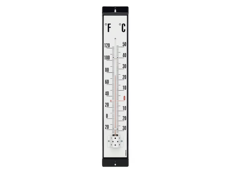 An Enamel Thermometer that displays both Celsius and Fahrenheit calibrations is \149€ at Manufactum.