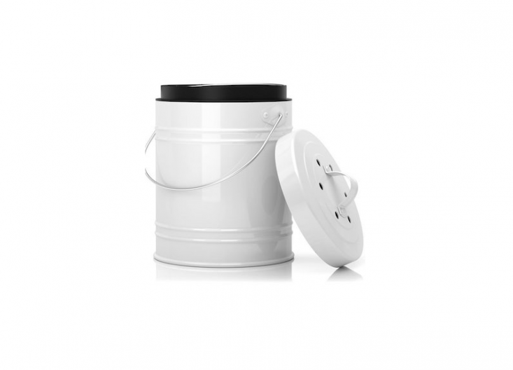 compost pail bucket from Cooler Kitchen at Amazon