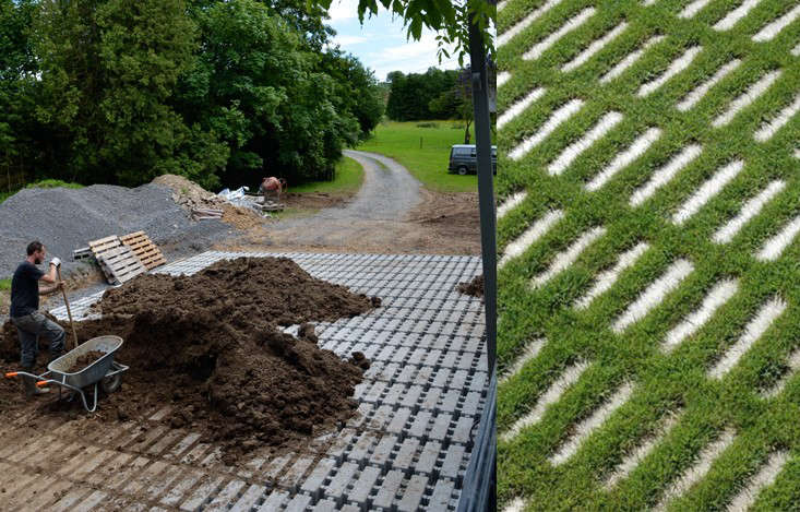 Green Your Driveway with Permeable Concrete Pavers: Gardenista