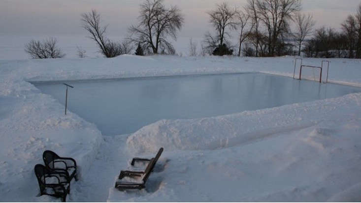 Hardscaping 101: Backyard Ice Skating Rinks - Gardenista