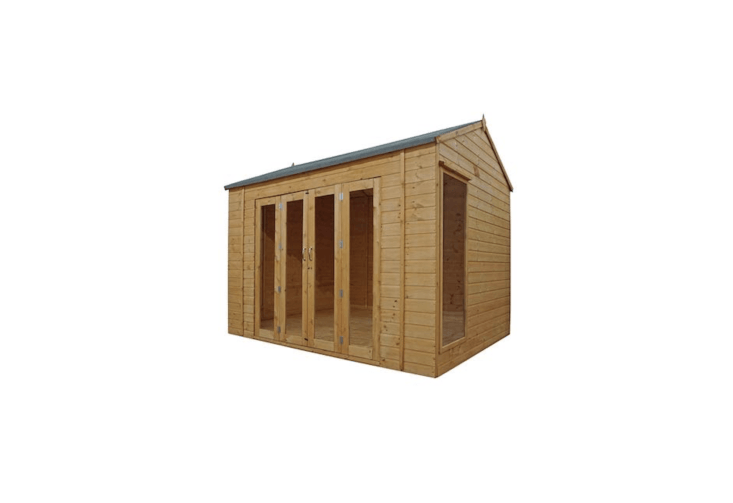 a similar \10 by 8 foot peaked from wooden traditional garden summerhouse with  14