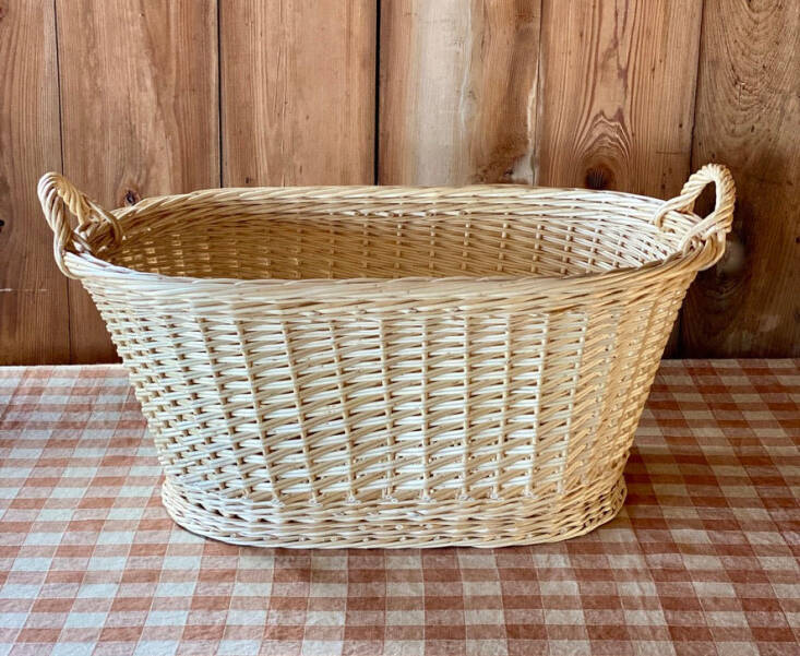 Oval Wicker Laundry Basket from Larger Cross