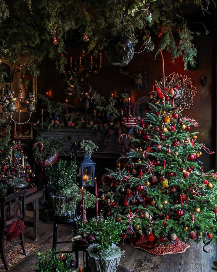 This year Hort & Pott has five Christmas trees decorated in the shop–each with its own theme.