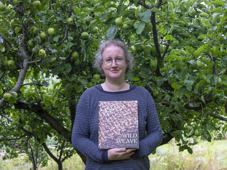 Portait of Alice Fox Holding Her Book Wild Weave