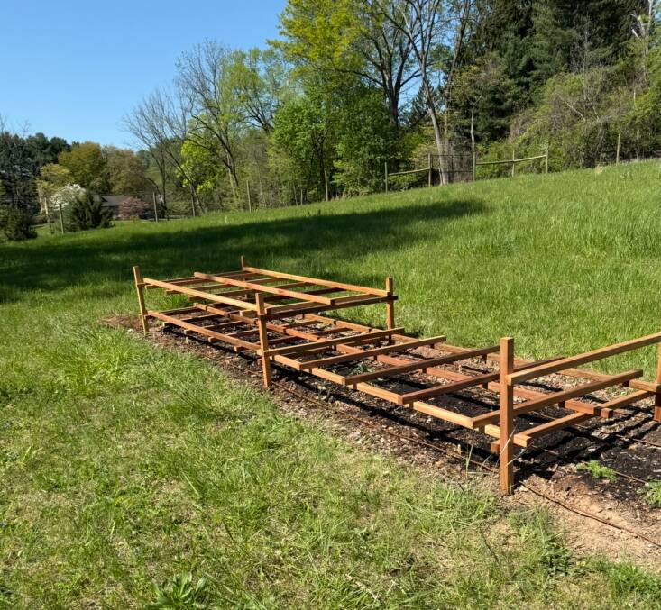 Sally Kohn DIY Cut Flower Garden Wood Supports