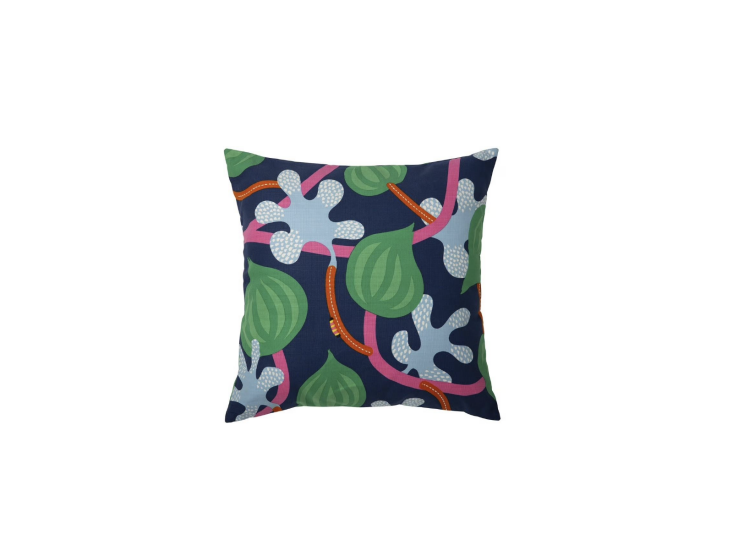 A Josef Frank-like print at an Ikea price point. Need more reason? The all-cotton cover also features hand-embroidered elements. Shop now.