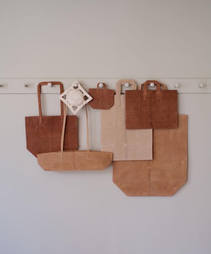 You\2\17;ll want everything in this Under-the-Radar Indie Goods for the Home in LA’s Silver Lake, including these waxed canvas bags by a Japanese artist.
