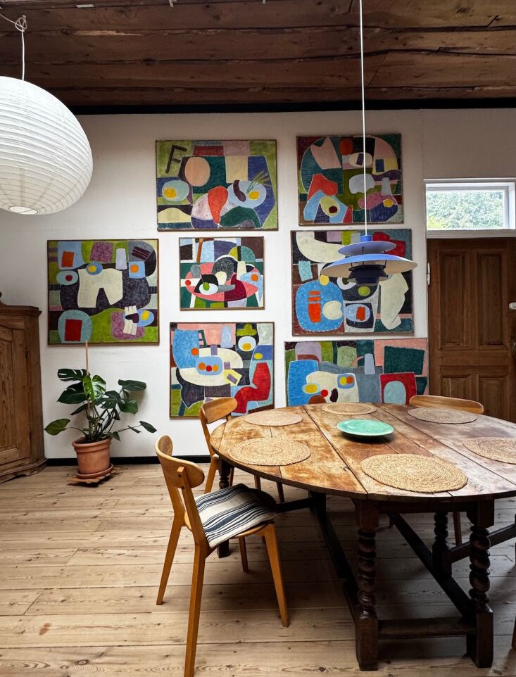 \2\20;Last month, I got to tour the late Danish artist Mogens Valeur\2\17;s former live-in studio in Tisvilde, a seaside enclave an hour north of Copenhagen. Valeur\2\17;s place was built in \196\1 and served for decades as his home base. Currently on the market from broker Adam Schnack, it\2\17;s been preserved and filled with Valeur\2\17;s bright abstract paintings. It has two wonderful work/living spaces and the most modest bedrooms and bath. Priorities! Unfortunately, the art isn\2\17;t included in the sale.\2\2\1; \2\1\1; Margot Guralnick; photo by Margot Guralnick