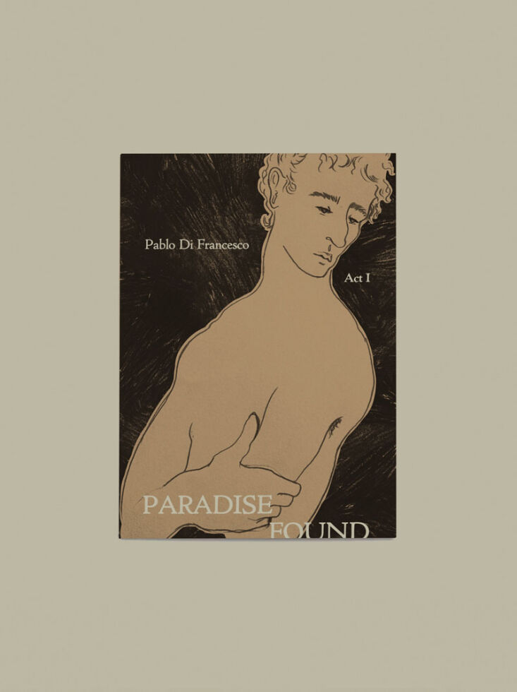\2\20;I love seeing when someone begins down a new avenue in life. Case in point: designer Pablo di Francesco of Les Keepers, a textiles and interiors studio based in Peckham, recently published his first book after years of a committed poetry practice. It\2\17;s called Paradise Found, exploring themes of dystopia, humanity, memory, loss, authorship, resistance, and more. The book launches on November \17 at LALA Books in London and can be preordered here.\2\2\1; \2\1\1; Alexa Hotz; photograph of Paradise Found with a cover illustration by Richard Kilroy
