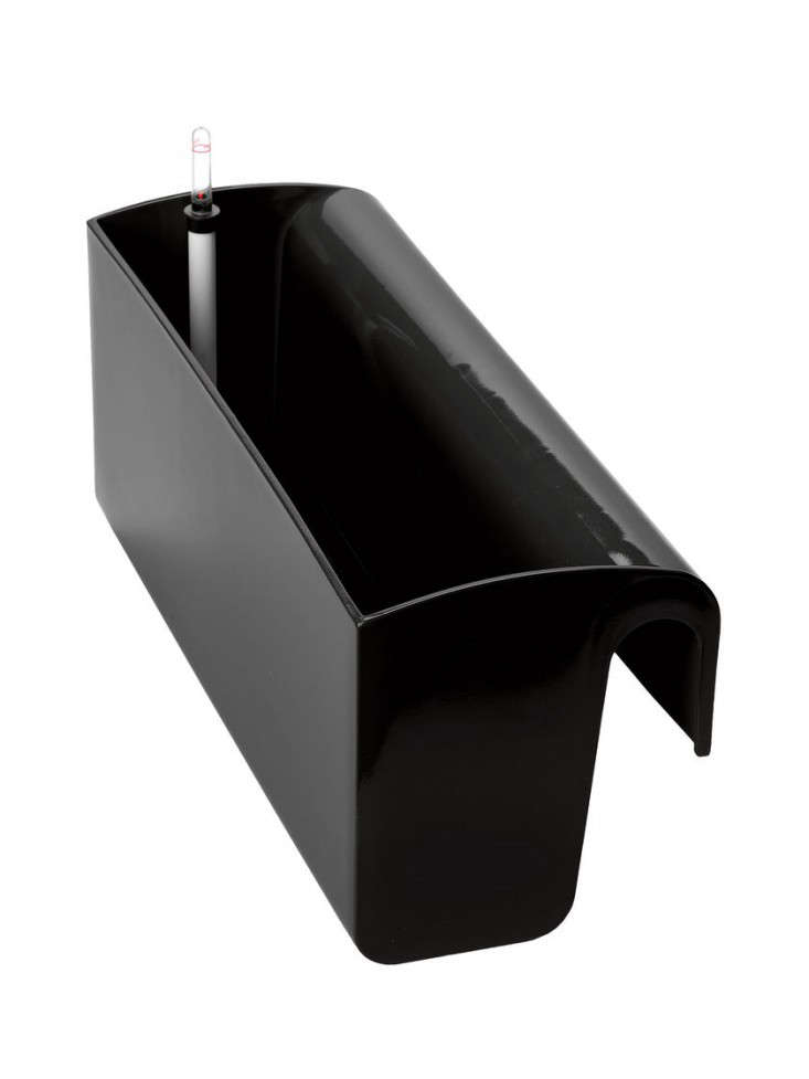 Stewart 4062005 60 cm Balcony Trough Set Black Attachment Suitable For Railings 