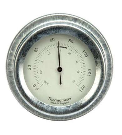 The Weather Channel® Analog Garden Thermometer Stake And Patina