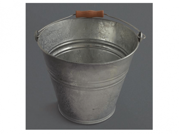 Bucket With Wooden Handle