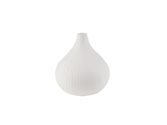 White Ceramic Woven Vase