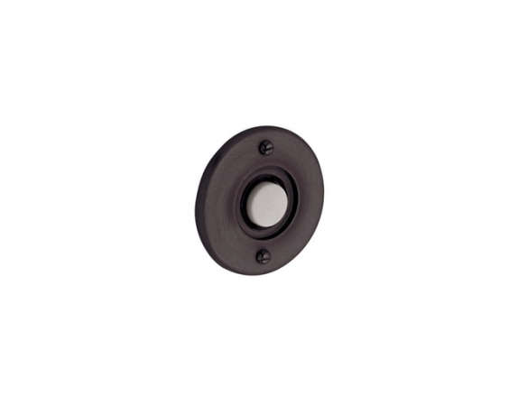 Baldwin 4851112 Round Bell Button, Aged Bronze
