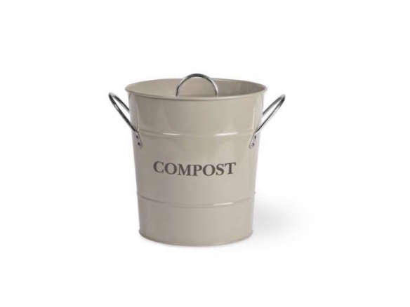 Steel Compost Bucket – Charcoal