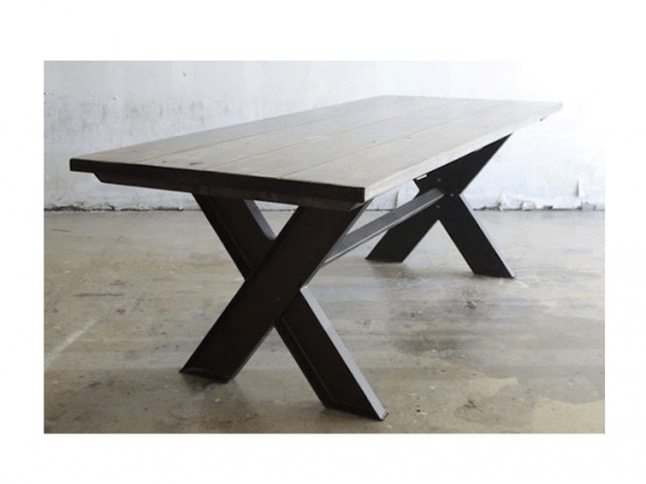 Steel X Base Table