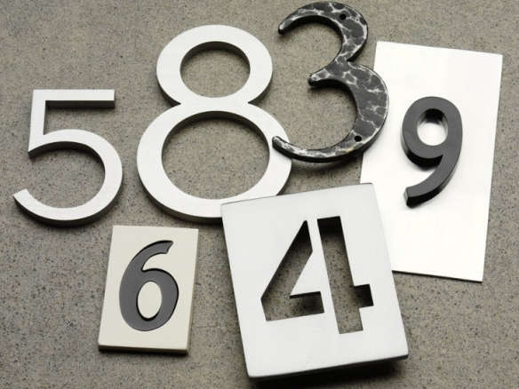 Hammered Steel 5-1/8 in. House Numbers