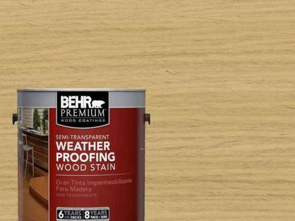 BEHR Premium Colonial Yellow Semi-Transparent Weatherproofing Wood Stain