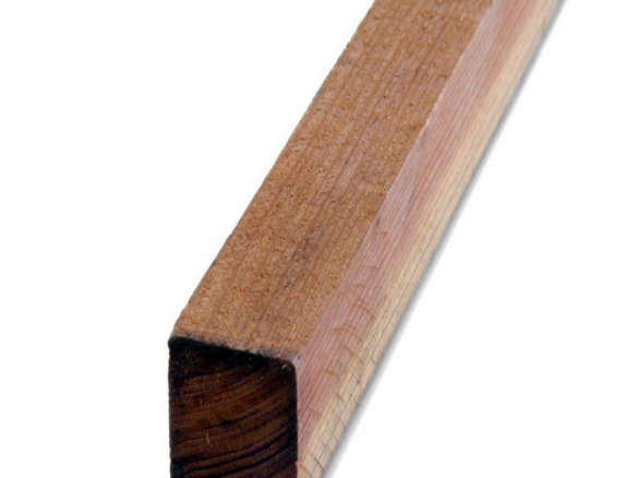 2 x 2 x 8 Redwood Rough Board