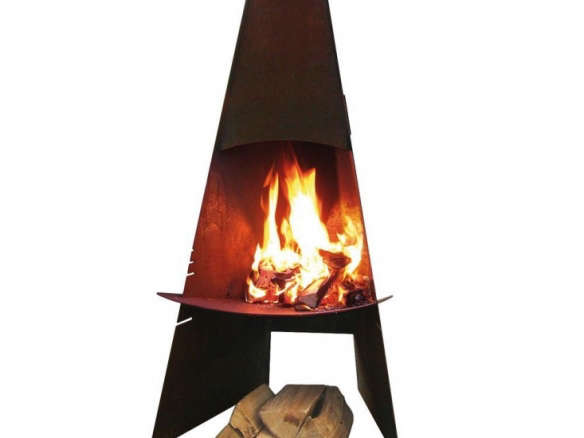 Aduro Danish Cortensteel Outdoor Wood Burning Fireplace