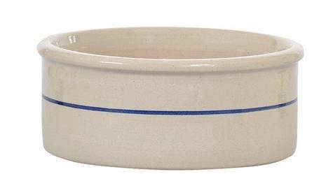 Blue Stripe 9 Inch Pet Bowl