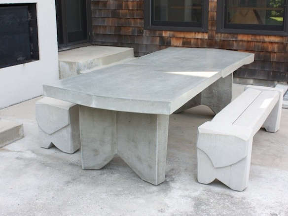 Massive Concrete Dining Table #5