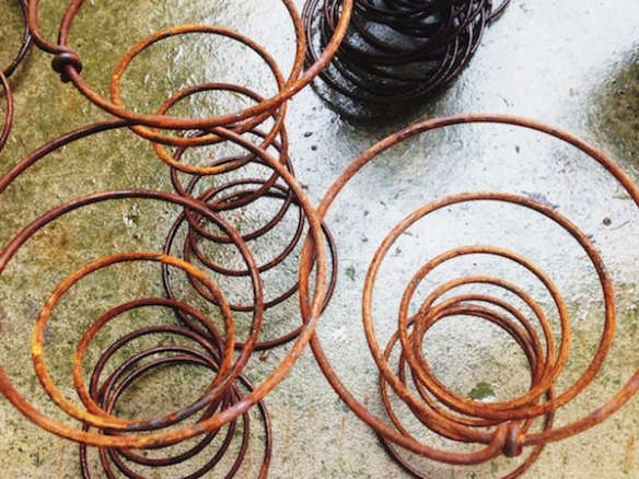 10 Large Antique Coil Bed Springs