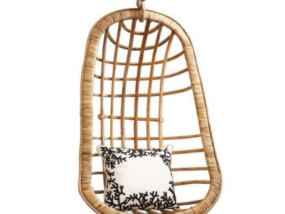 Two’s Company Hanging Rattan Chair