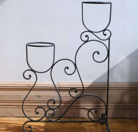 Vintage Wrought Iron Plant Stand