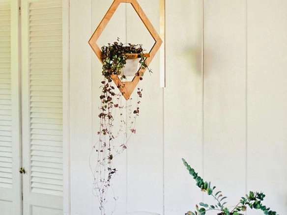 Back to the Future: A 1970s Style Wooden Hanging Planter