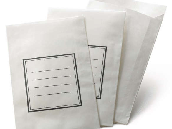 Crisp White Paper Seed Envelopes