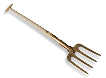 Spading Fork Head only Great for Compacted Soil Head Steel Alloy Tines County Tools 4-Tine Gardening Fork 2 Pack Lieber Potato Garden Folk Head 