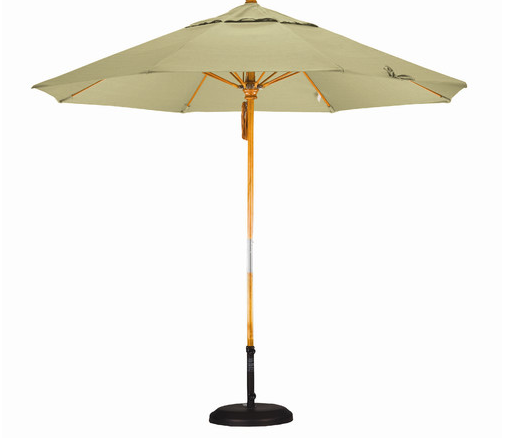Deluxe Hardwood Market Umbrella