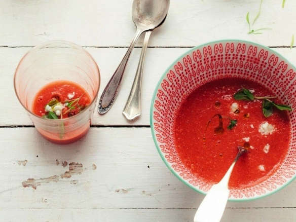 Blender Magic: Instant Watermelon Gazpacho