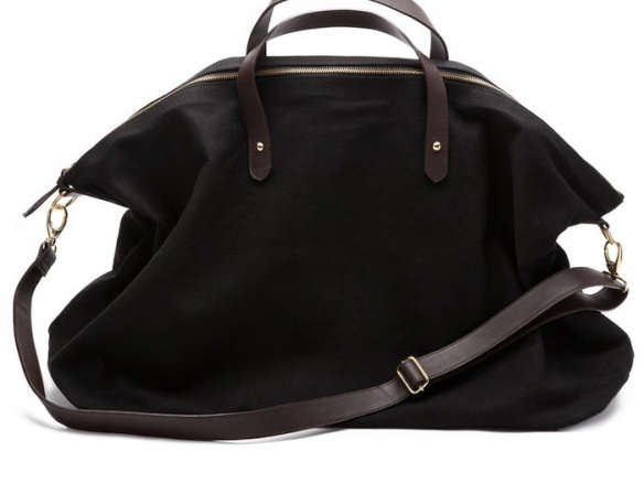 Cuyana Canvas and Leather Weekender Bag