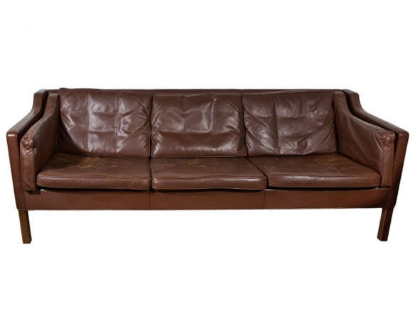 Mogensen Dark Chocolate Vintage Leather Sofa