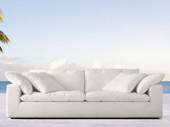108 in. Cloud Track Arm Outdoor Sofa
