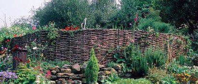 Willow Woven Hurdle Fence Panel