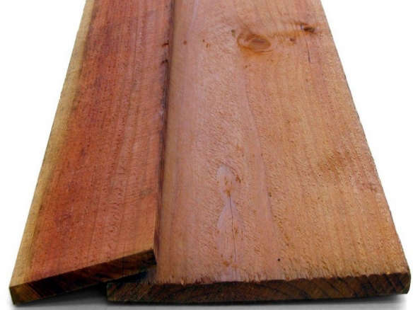 1 x 12 x 8 Rough Redwood Board