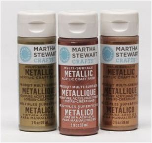 Martha Stewart Crafts Multi-Surface Metallic Acrylic Craft Paint