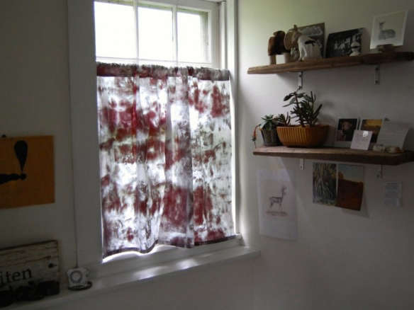 Hand Dyed Hand Stitched Cotton Curtain Set