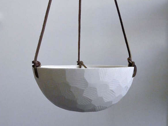 Faceted Hanging Planters
