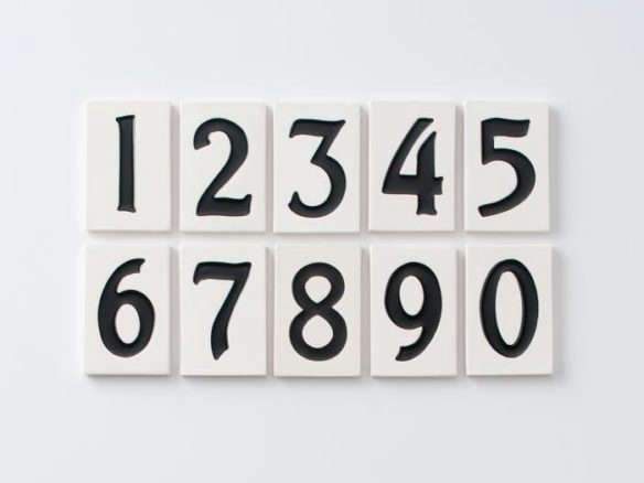 10 Easy Pieces: Tile House Numbers