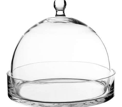 Glass Cloche with Tray