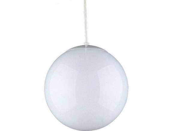 Sea Gull Lighting Hanging Globe 1-Light White Pendant
