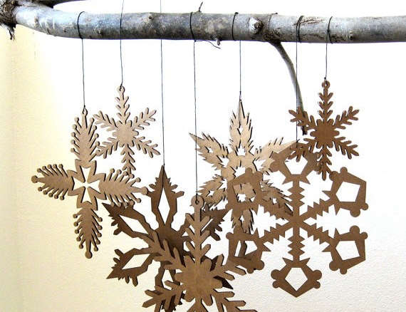 Cardboard Hanging Snowflake