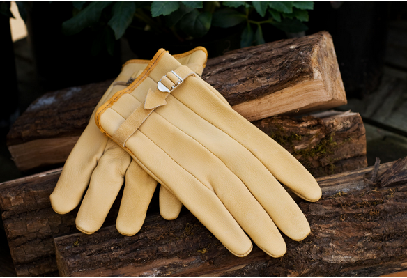 The Heavy Lifter Mens Leather Work Gloves