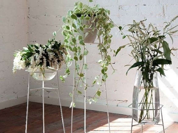 A Bewitching Trio of Wire Plant Stands