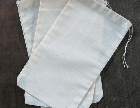 Cotton Muslin Drawstring Bags