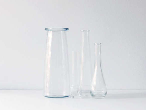 Vintage Clear Glass Vases
